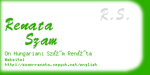 renata szam business card